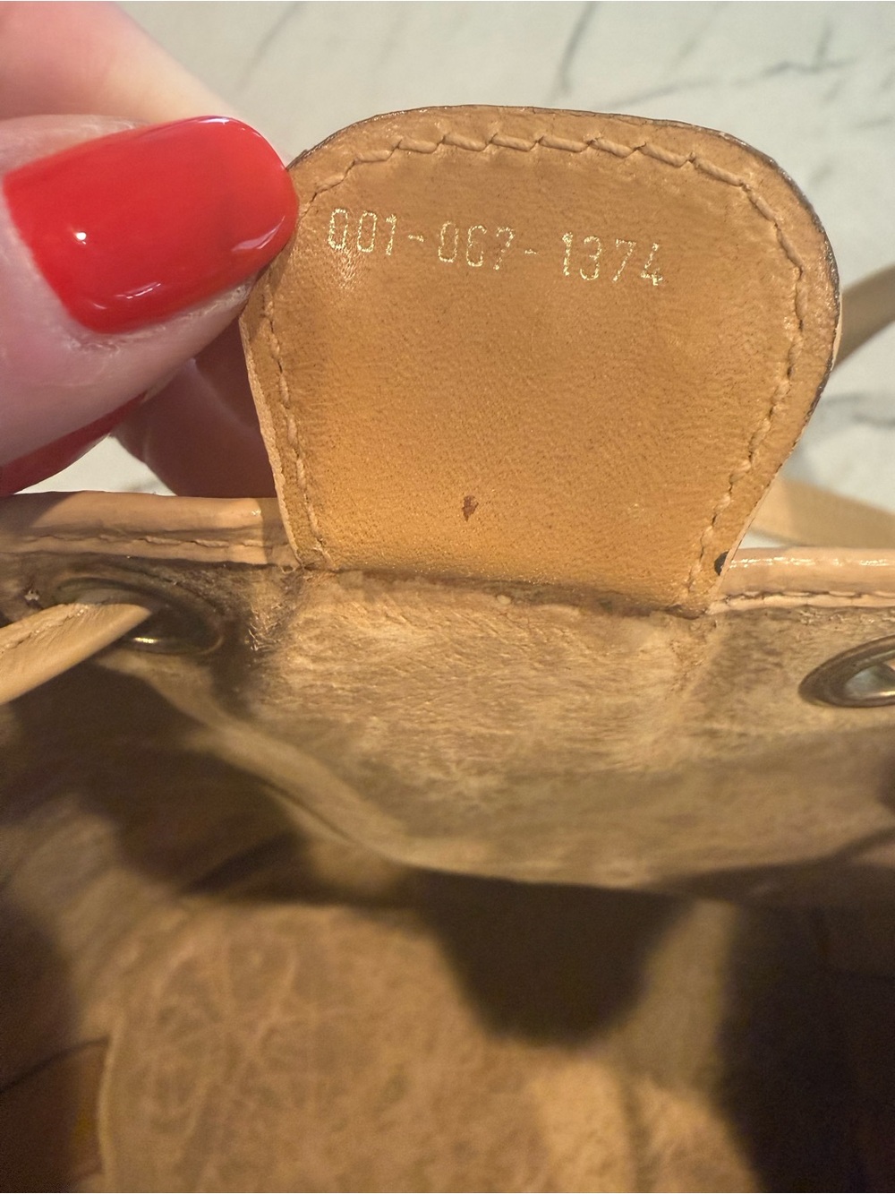 Vintage Gucci Micro GG Monogram Bucket Bag Repainted + New Strap & Drawstring - Picture 13 of 16